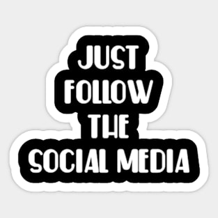 just follow the social media Sticker